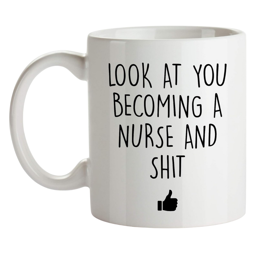 Designs Nursing School Coffee Mug, 11 Ounces, Nursing Graduation
