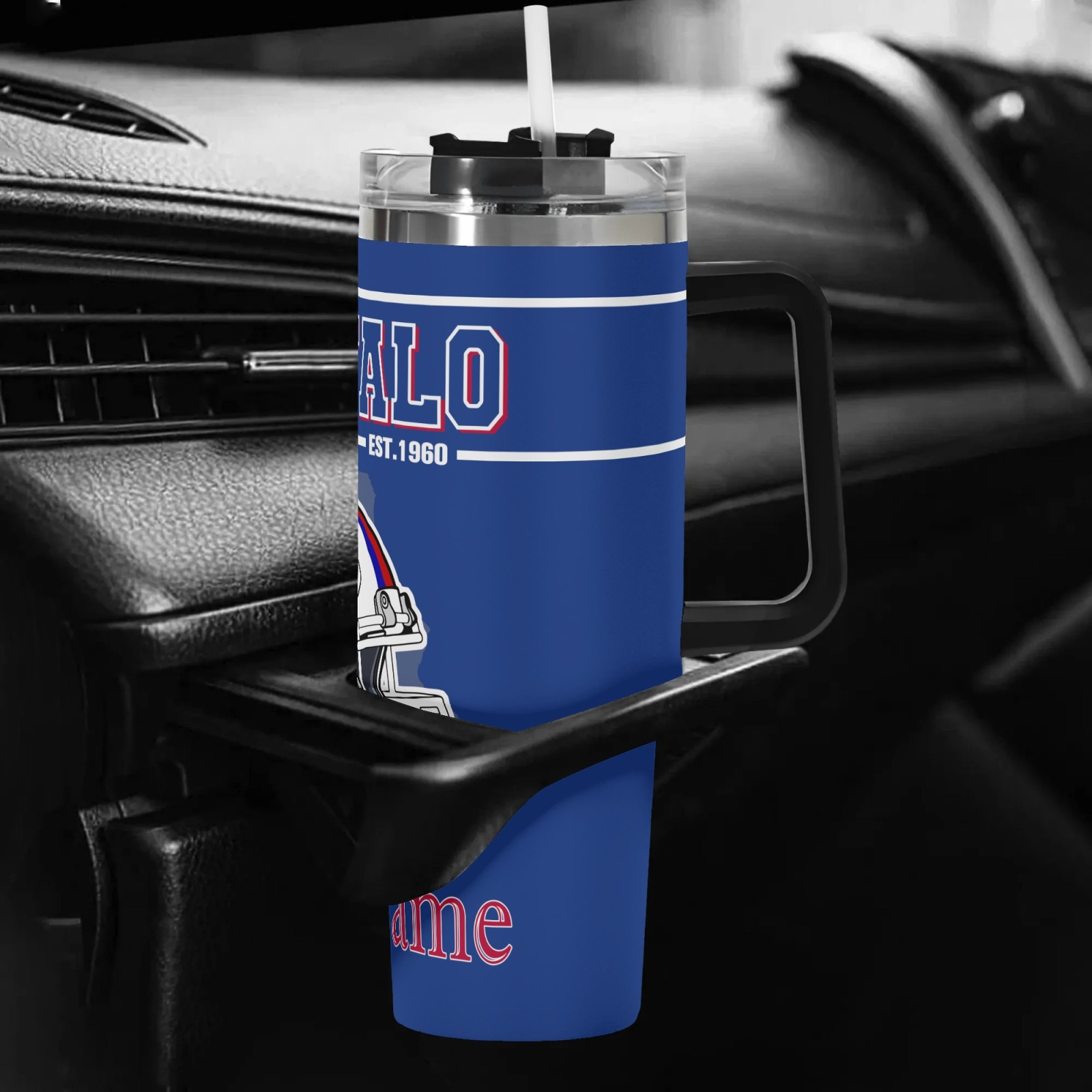 Football 40oz Stainless Steel Vacuum Insulated Tumbler
