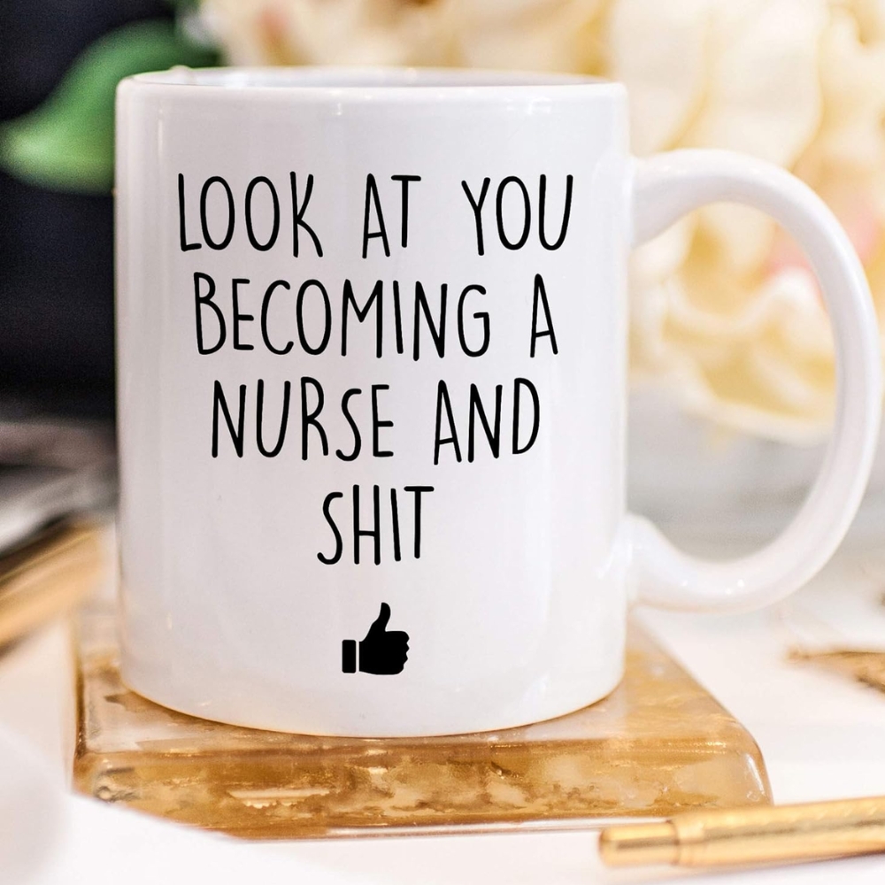Designs Nursing School Coffee Mug, 11 Ounces, Nursing Graduation
