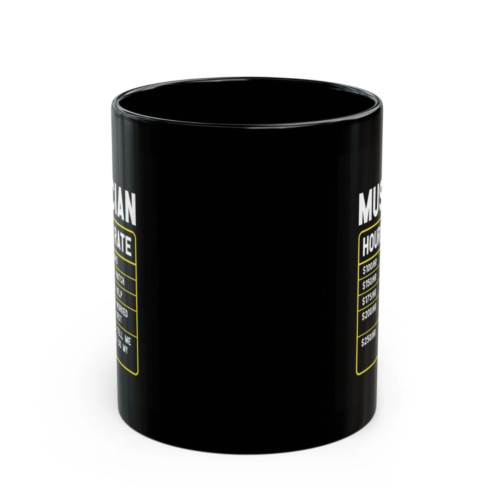 Musician's Hourly Rate Mug | Funny Coffee Cup for Musicians,