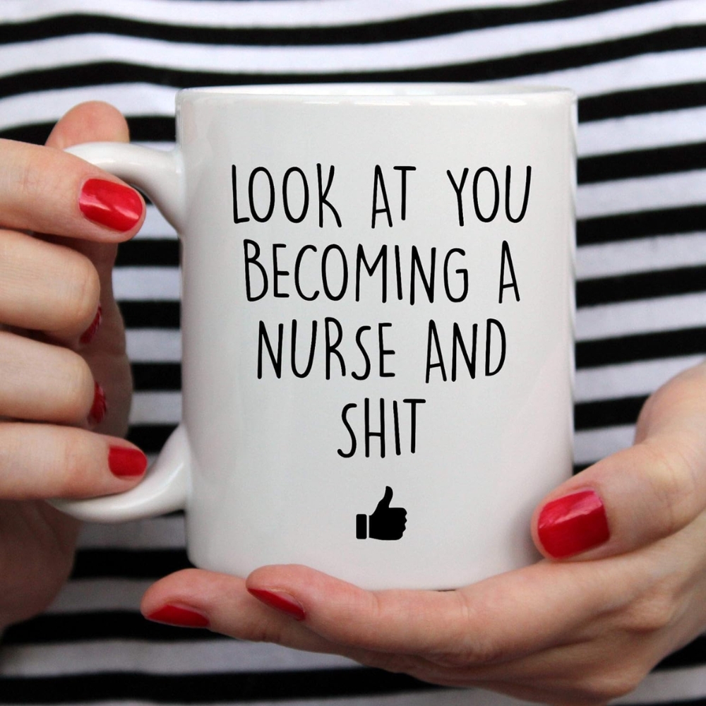 Designs Nursing School Coffee Mug, 11 Ounces, Nursing Graduation