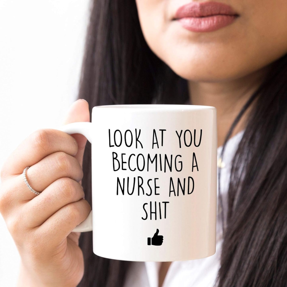 Designs Nursing School Coffee Mug, 11 Ounces, Nursing Graduation