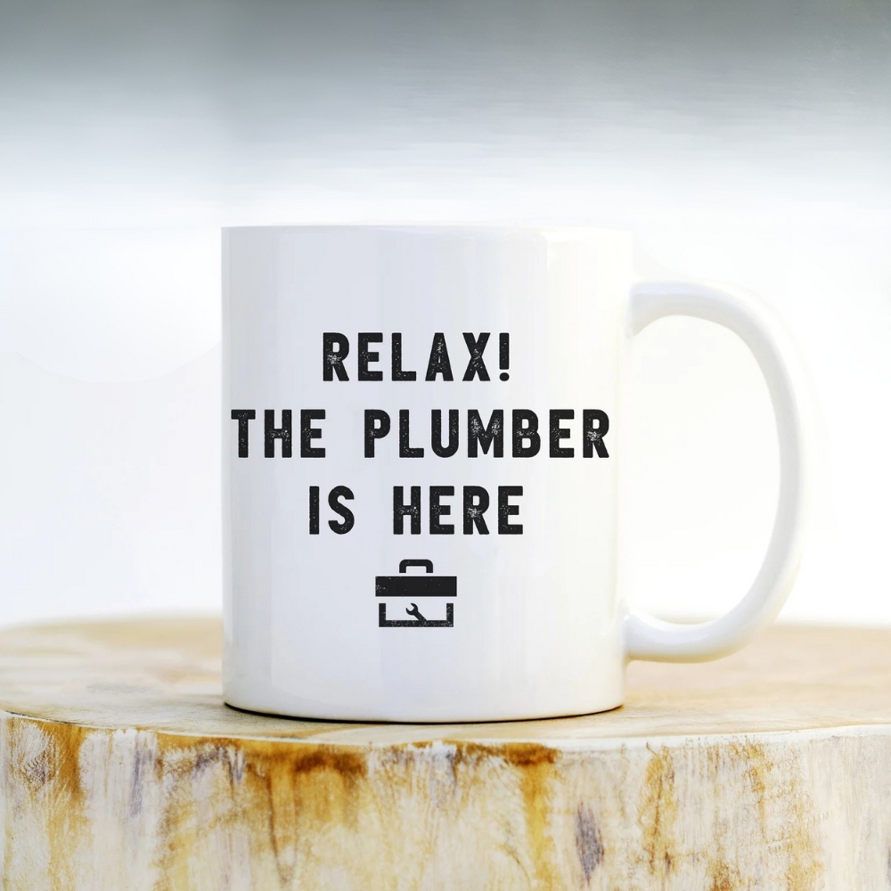 Plumber Mug - The Plumber is Here, Plumbing Coffee Mug, Best Plumber Ever Mug