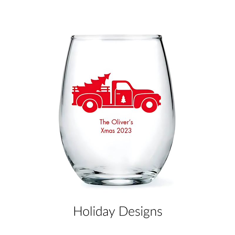 Personalized Stemless Glass Favor-Mineral Mug