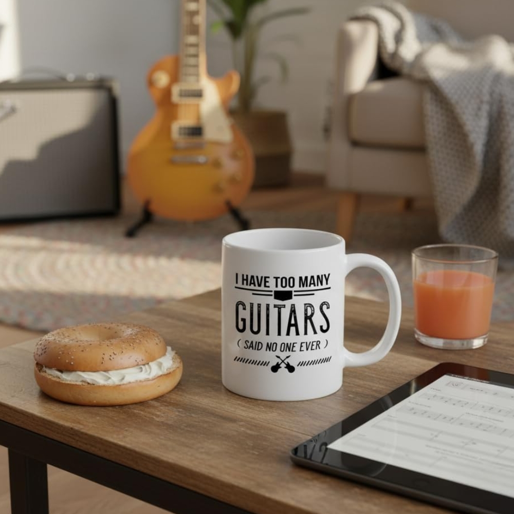 Casitika I Have Too Many Guitars Said No One Ever 11 oz Funny Coffee Mug