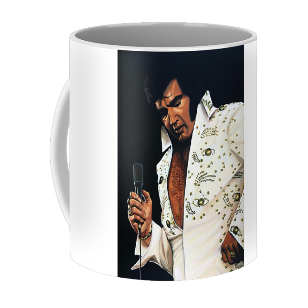 Elvis Presley Painting Coffee Mug