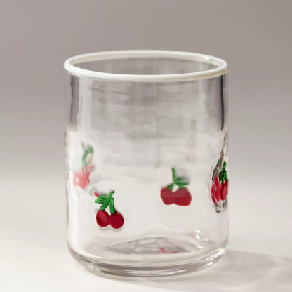 Embossed Glass Tumbler-Mineral Mug