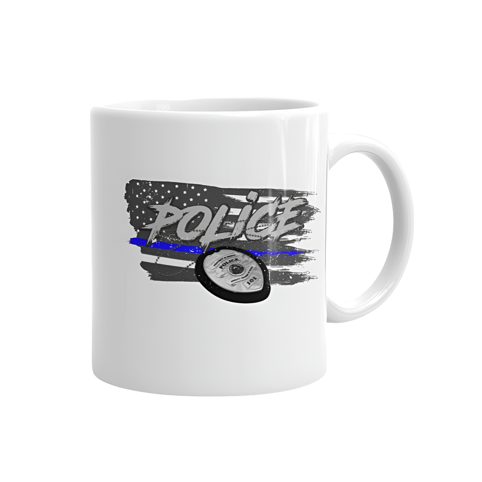 Police Badge (Thin Blue Line) Mug