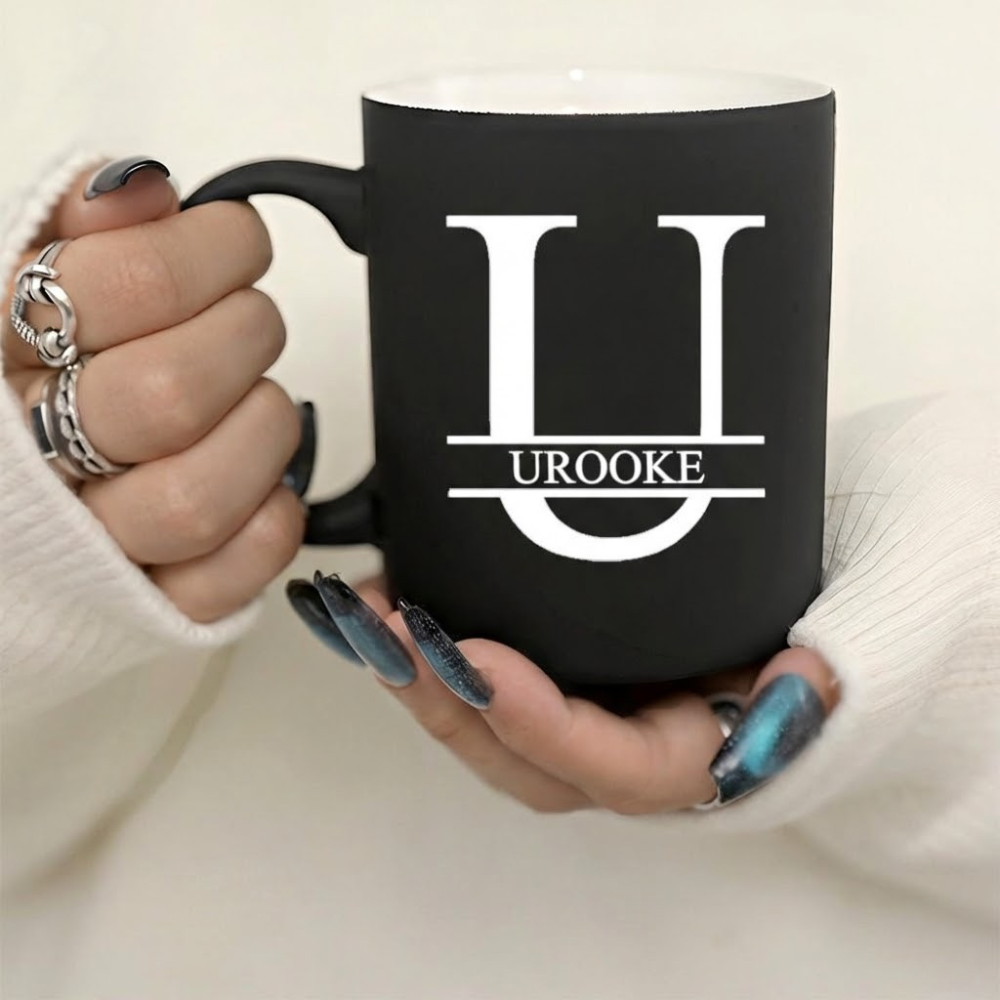 Personalized Letter Ceramic Mug Custom Design