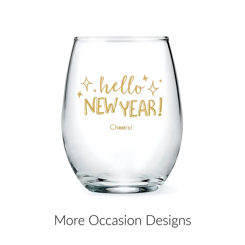 Personalized Stemless Glass Favor-Mineral Mug