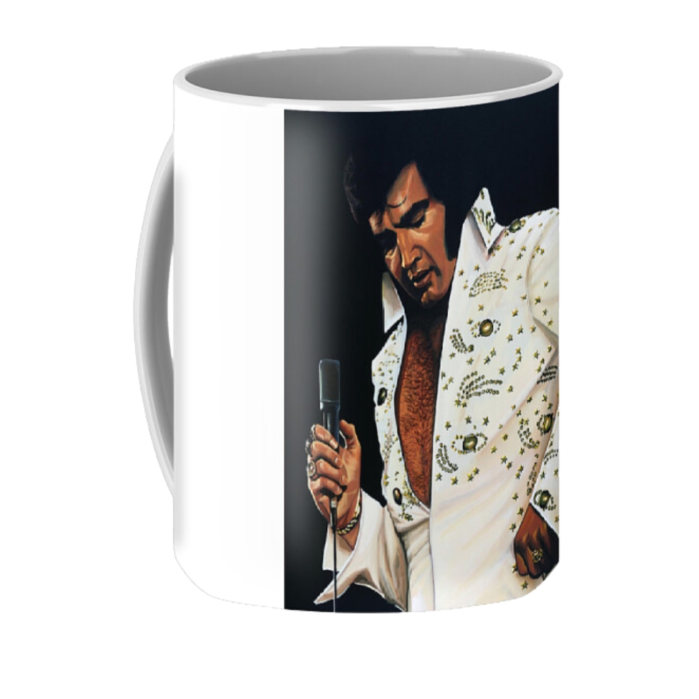 Elvis Presley Painting Coffee Mug