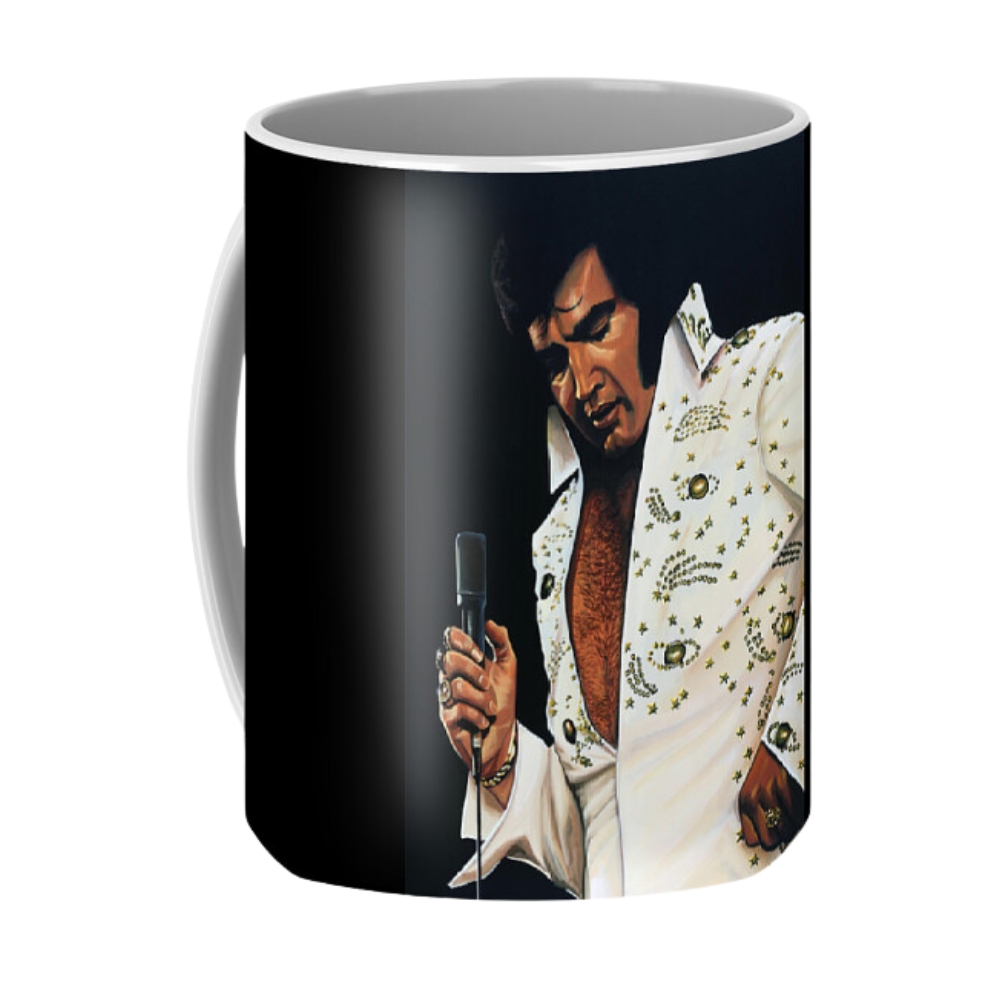 Elvis Presley Painting Coffee Mug