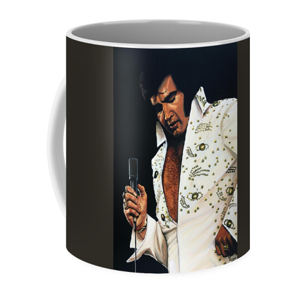 Elvis Presley Painting Coffee Mug