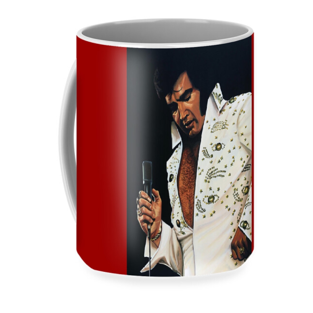 Elvis Presley Painting Coffee Mug