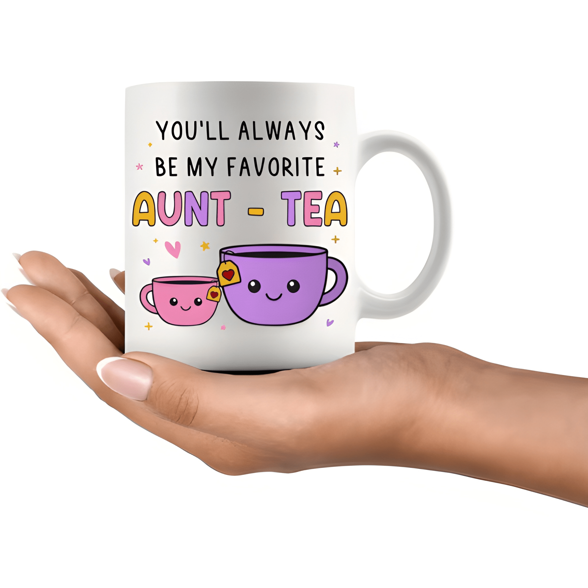 11 oz Ceramic Smiling Face Coffee Mug with Message Drinkware 1pc