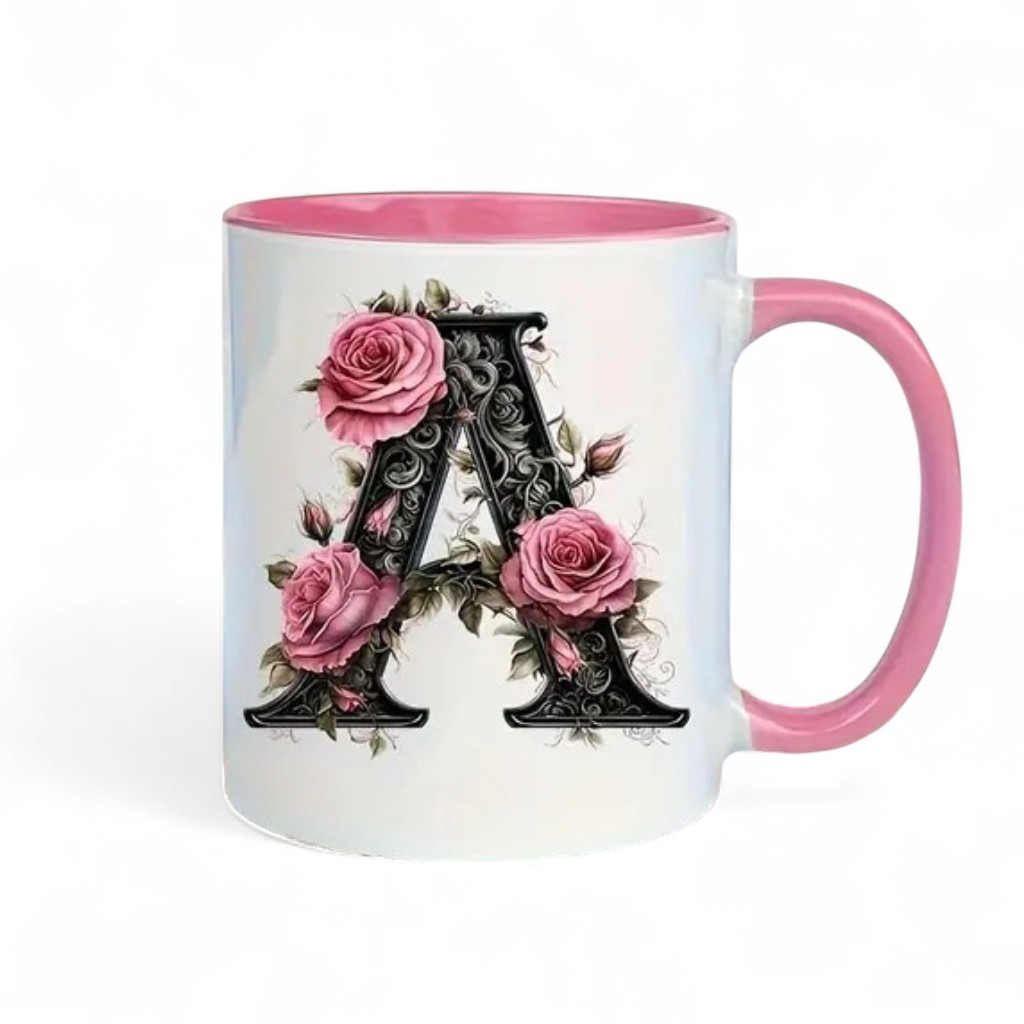 Alphabet Printed Ceramic Mug