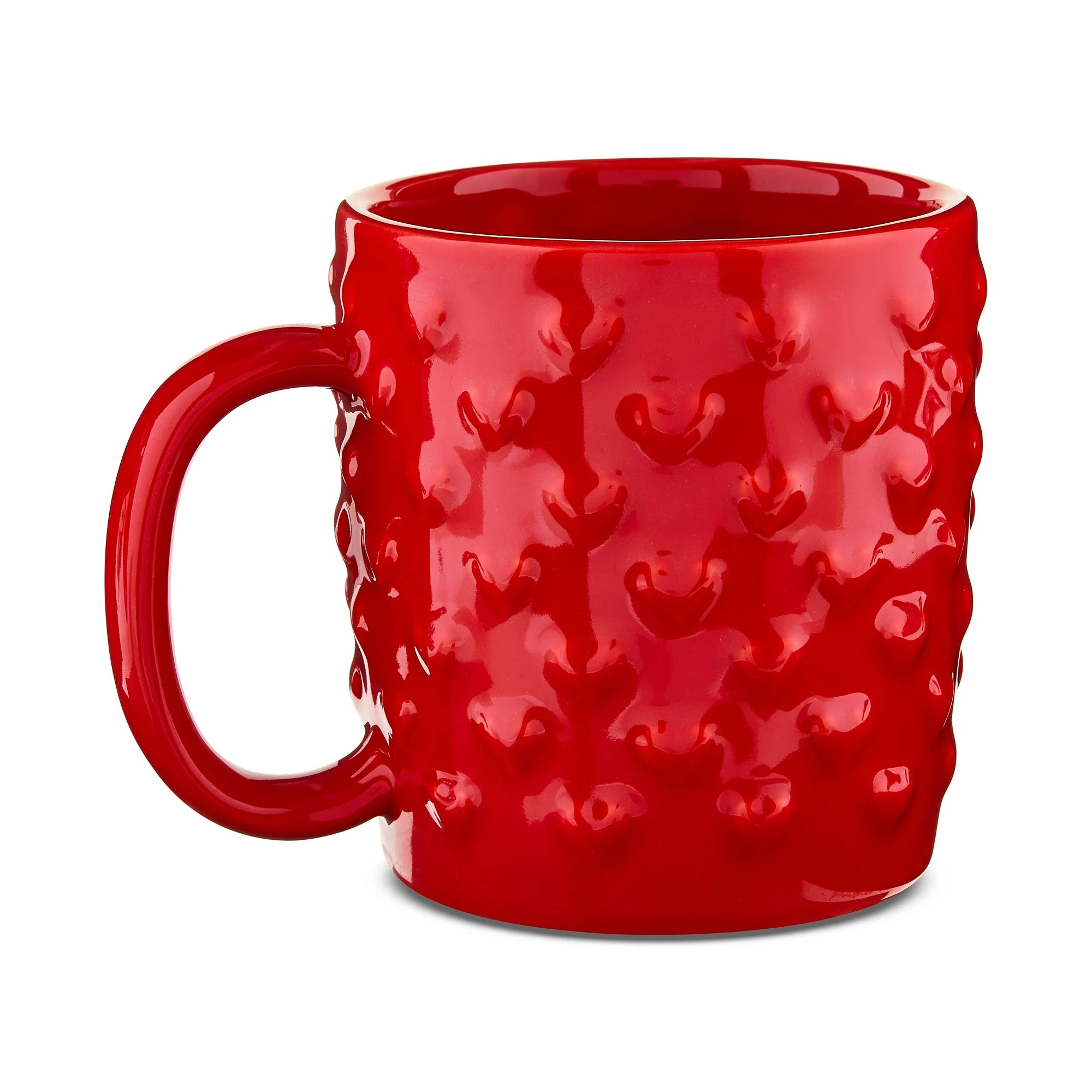 15 Oz Embossed Ceramic Mug For Valentines Day Gift