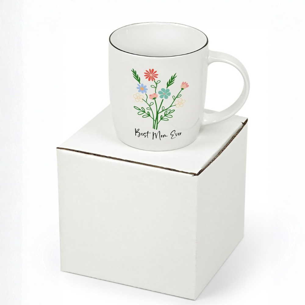 1 Piece 12Oz Ceramic Coffee Mug Best Mom Ever Mothers Day Gift Cup