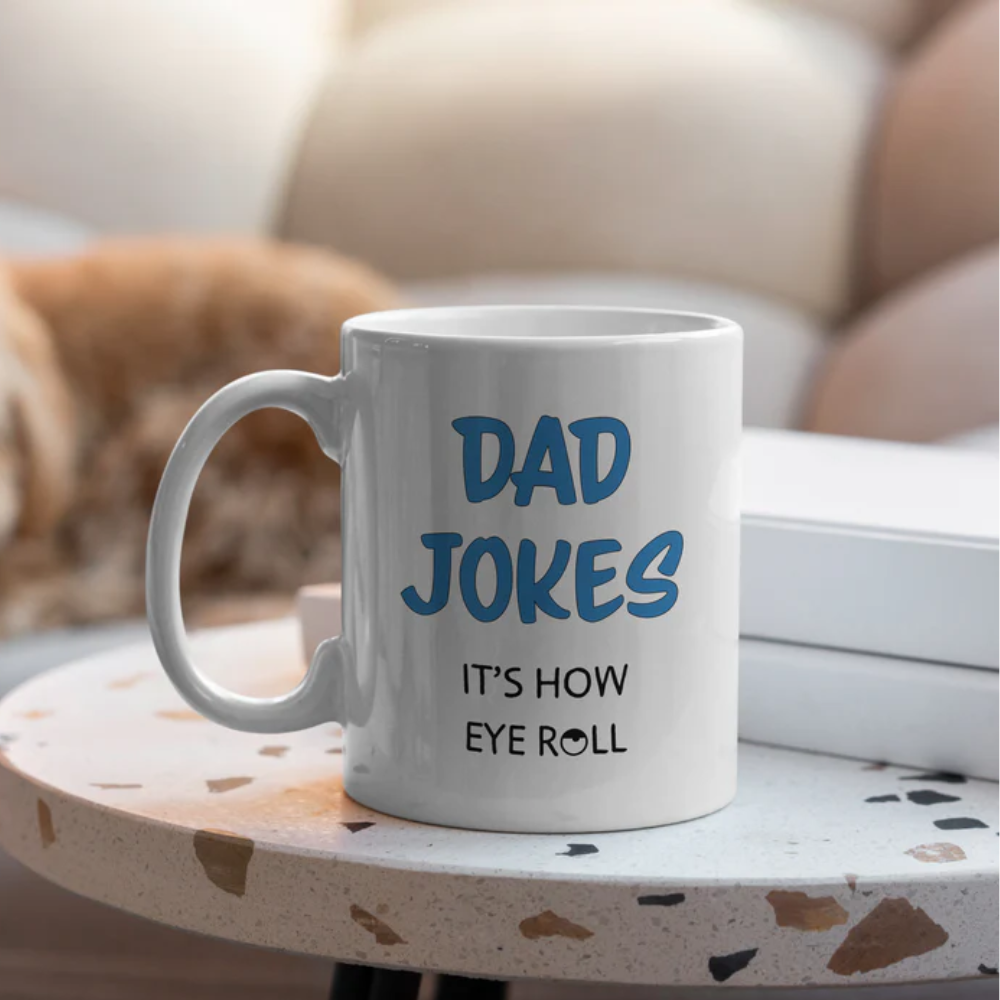 Dad Jokes Are How” Large 15oz Mug - Funny Gift for Dad