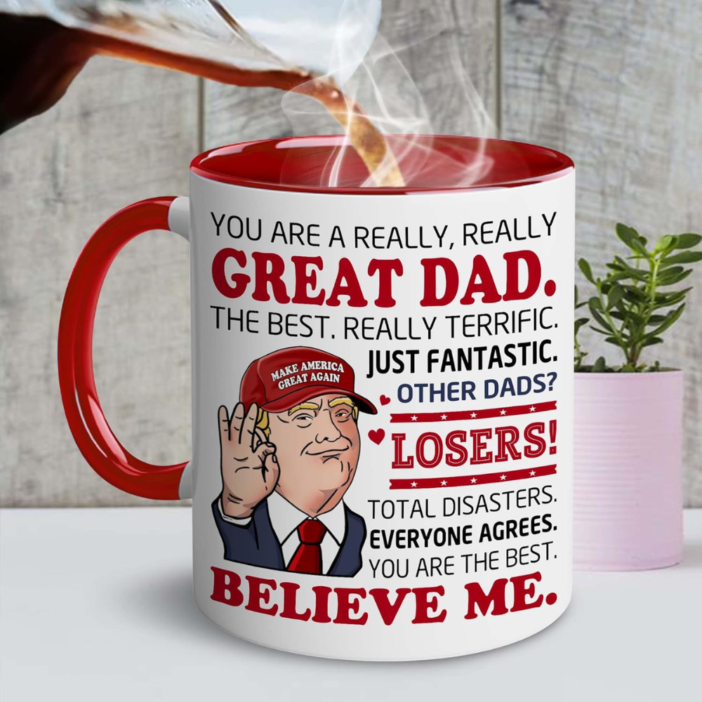 Ceramic Best Dad Ever Coffee Mug for Dad Gift Drinkware