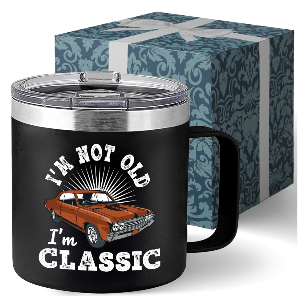 14 oz Stainless Steel Funny Dad Tumbler Mug with Lid Drinkware