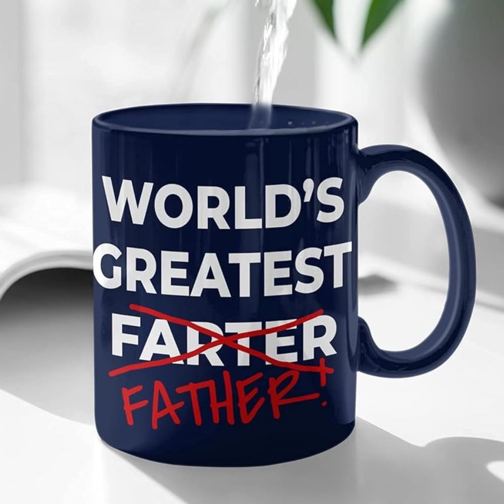 Ceramic Funny Best Farter Ever Coffee Mug for Dad Novelty Drinkware