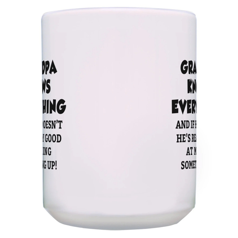 ThisWear Funny Grandpa Gifts Grandpa Grandpa Knows Everything Fathers Day Gifts for Grandpa