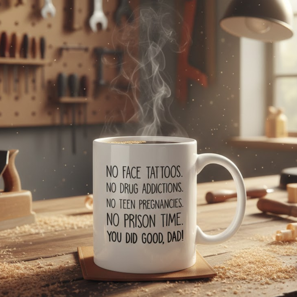 Dad Ever Printed Ceramic Coffee Mug