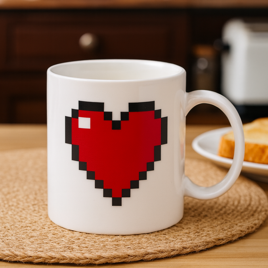 Pixel Heart Mug 