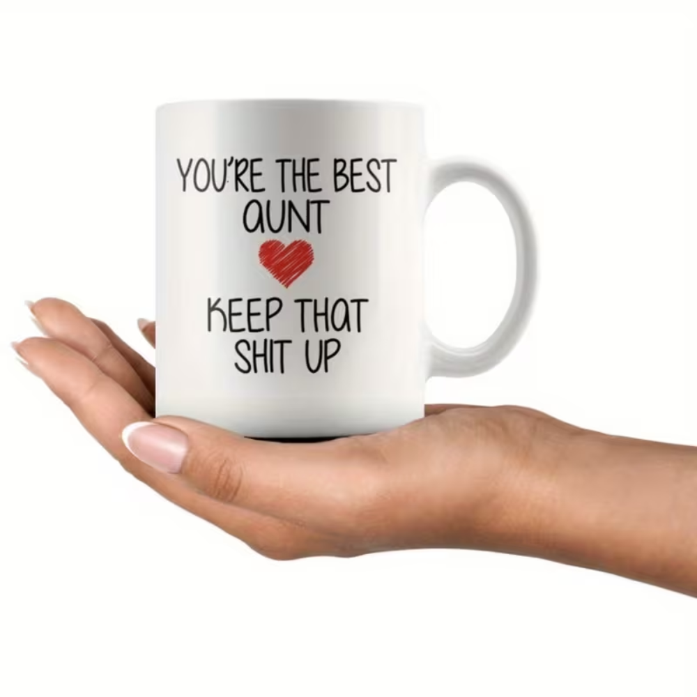11 oz Ceramic Best Aunt Coffee Mug Multipurpose Drinkware