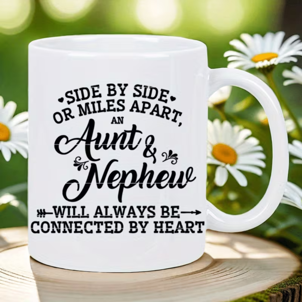 11 oz Ceramic Aunt and Nephew Coffee Mug Reusable Drinkware