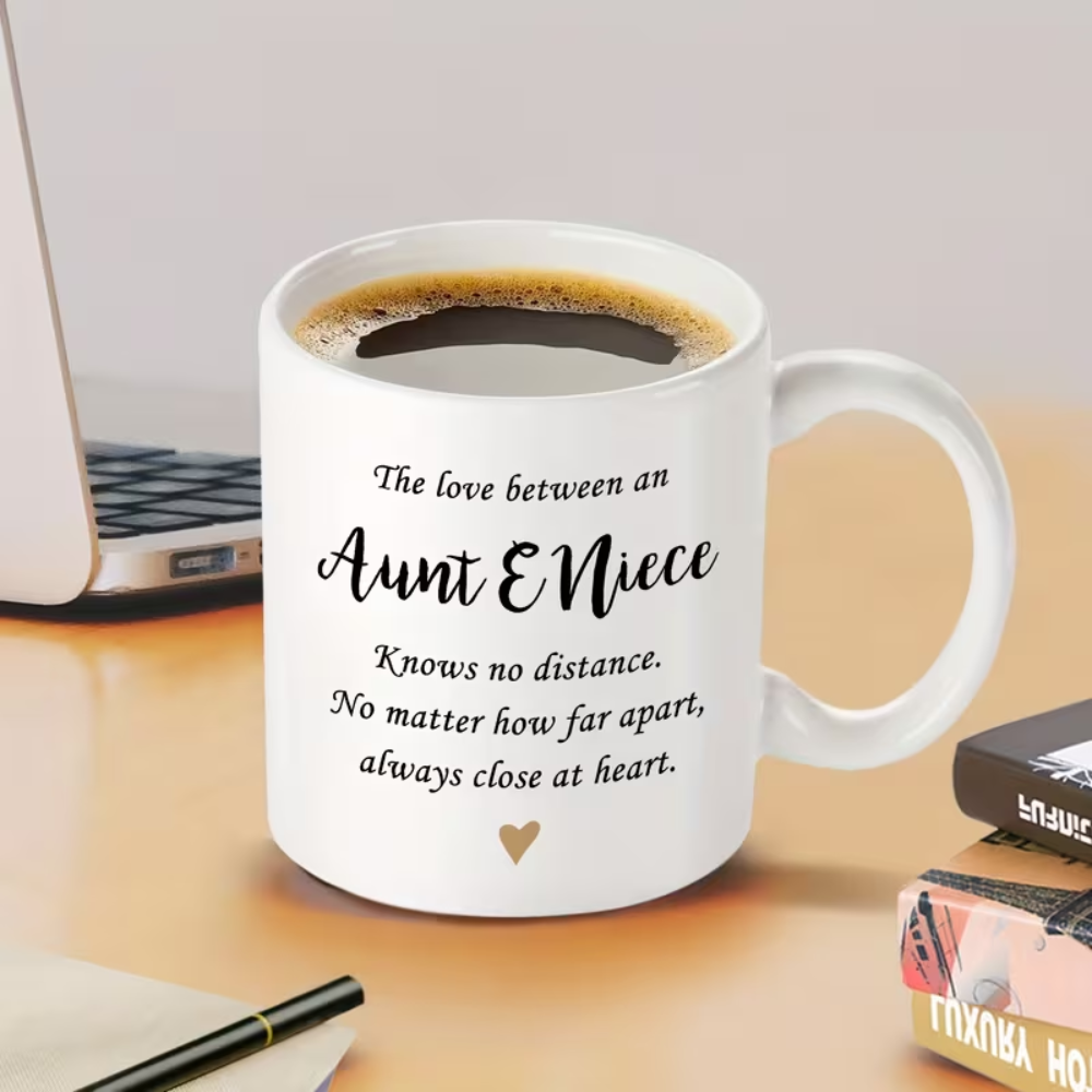 11 oz Ceramic Aunt and Niece Bond Quote Coffee Mug Drinkware 1pc