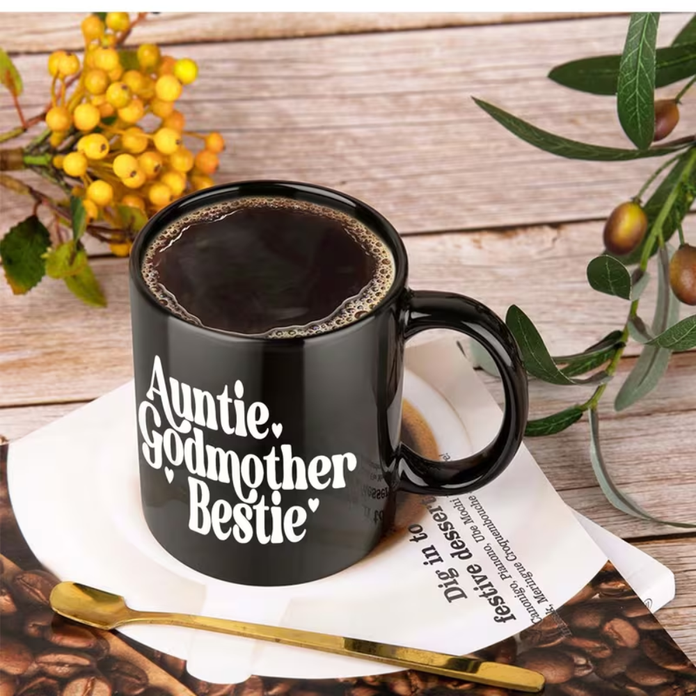 11 oz Ceramic Coffee Mug for Aunt or Godmother Drinkware 1pc