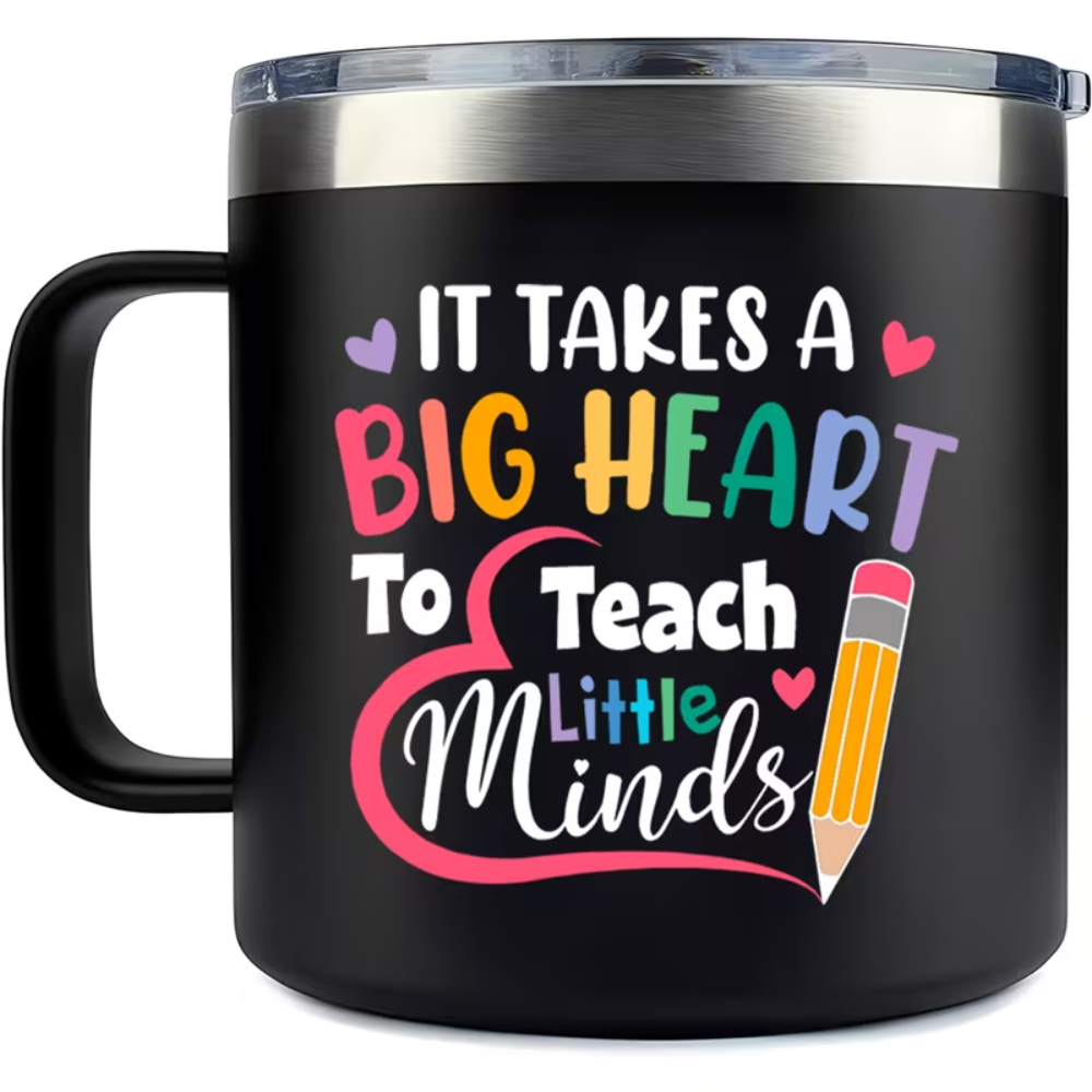 1pc Stainless Steel Insulated Travel Mug 14oz, 