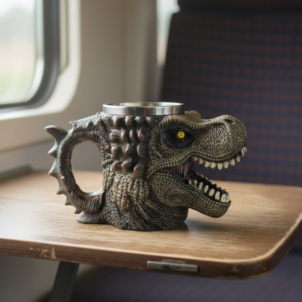 3D Retro Dinosaur Mug