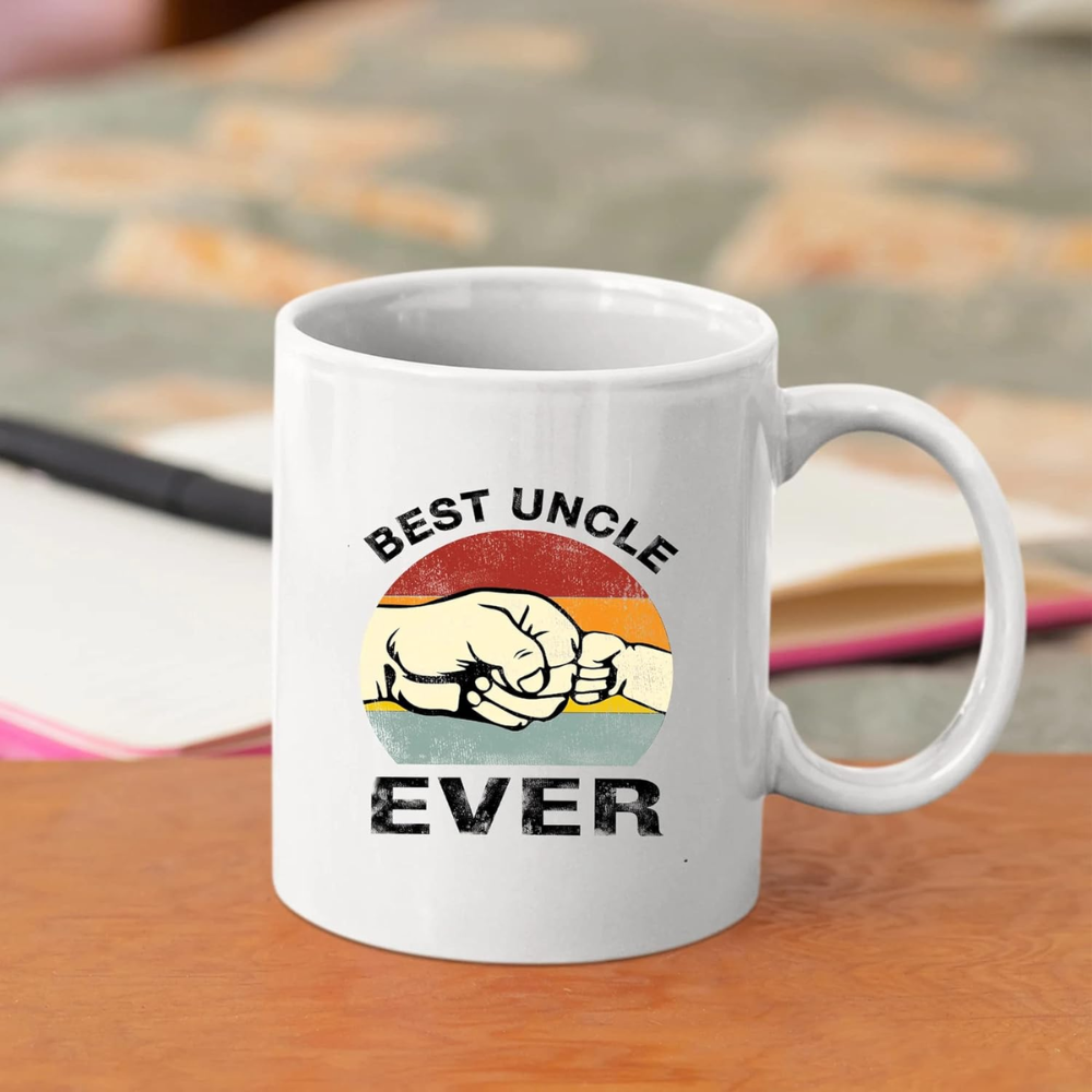 Ceramic Best Uncle Ever Coffee Mug Funny Novelty Drinkware
