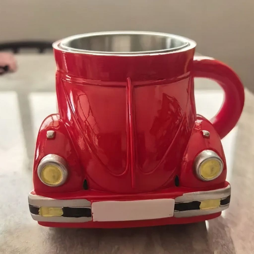 Charming Beetle Car Stainless Steel Coffee Mug