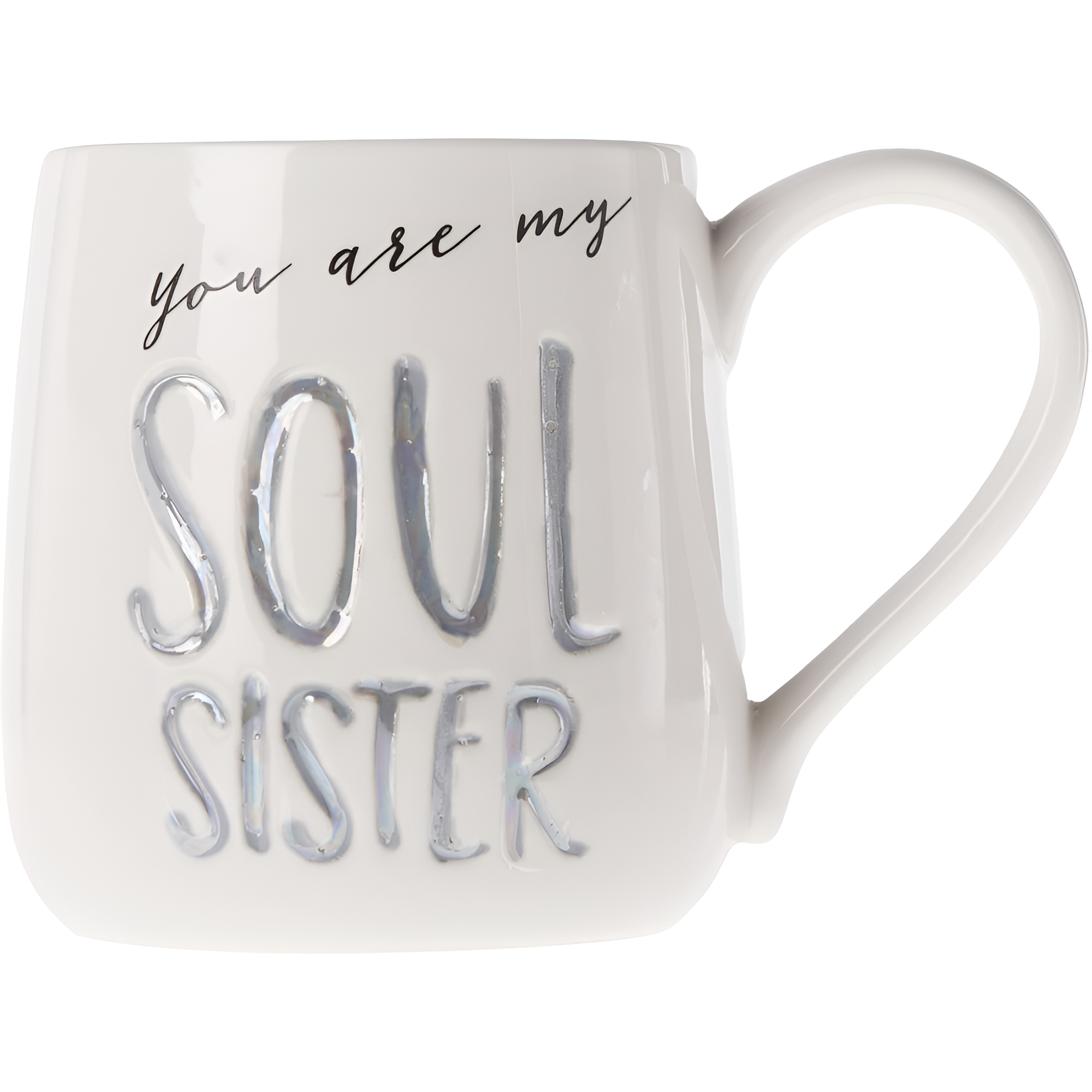 16oz Coffee Mug With Inspirational Sister Quote Print