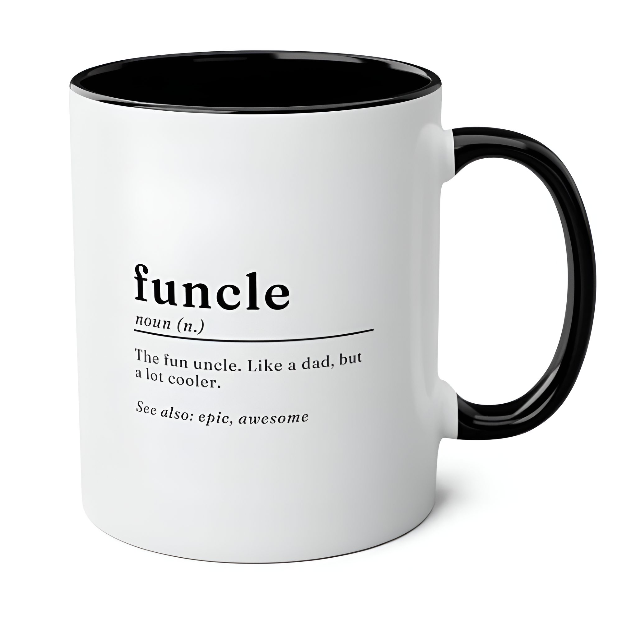 Funcle Definition Quote Print Ceramic Coffee Mug
