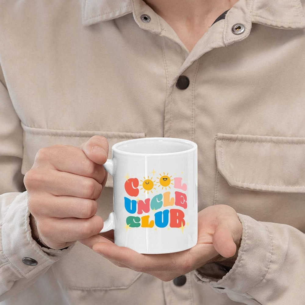 11 oz Personalized Cool Uncle Club Ceramic Coffee Mug Drinkware