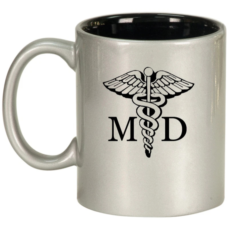 Ceramic Coffee Tea Mug Glass Cup MD Medical Doctor