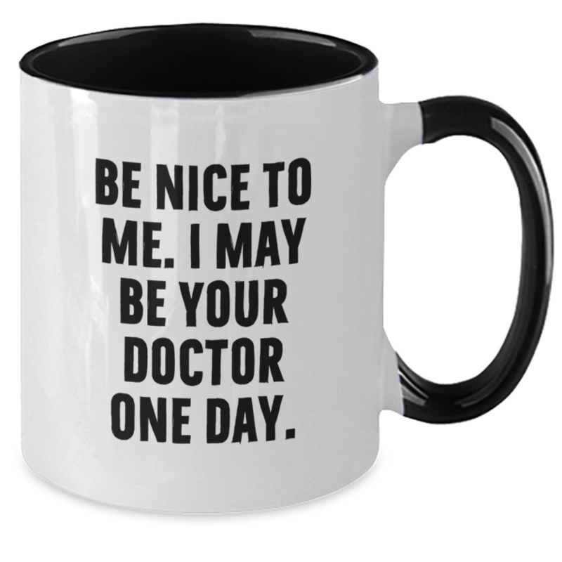 Funny Doctor Gifts from Friends To Doctor Graduation Unique Two Tone Coffee Mugs