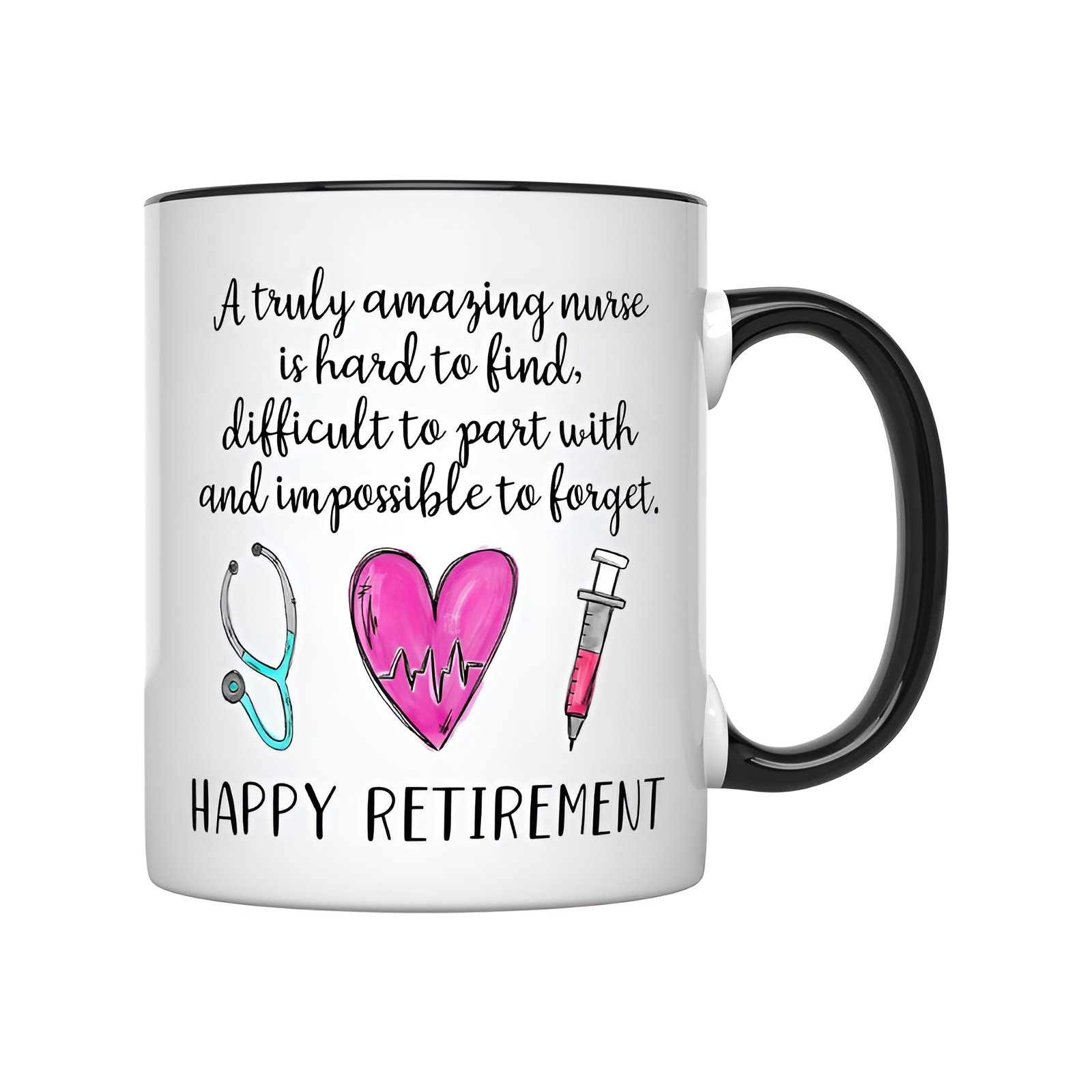 Happy Retirement Nurse Themed 11oz Ceramic Mug