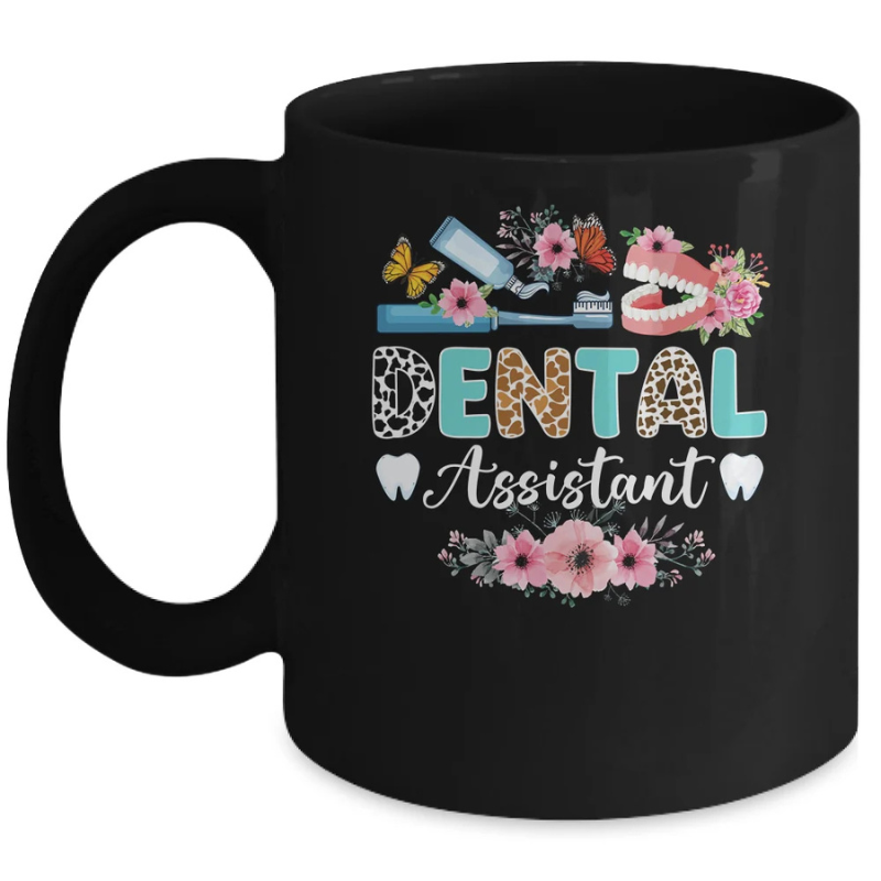 Dental Assistant Leopard Dental Assisting Dental Assistants Mug
