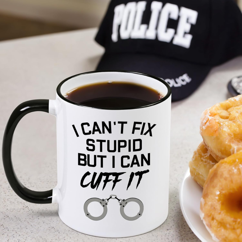 11 oz Ceramic Funny Police Officer Quote Coffee Mug Law Enforcement Drinkware