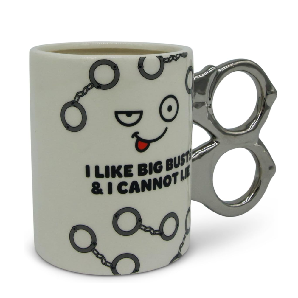 12 oz Ceramic Funny Police Busts Quote Coffee Mug Law Enforcement Drinkware