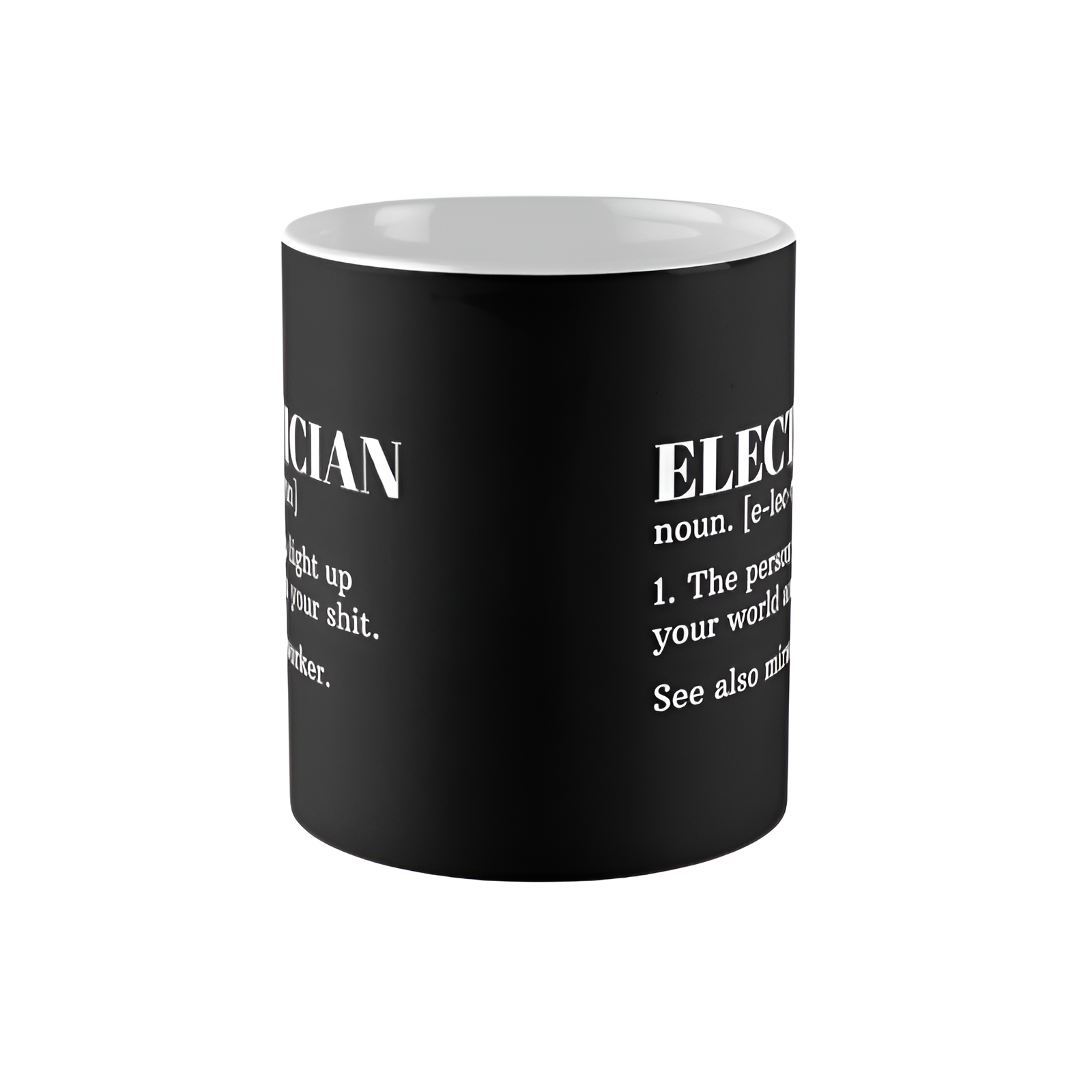 Electrician Definition Printed Ceramic Coffee Mug