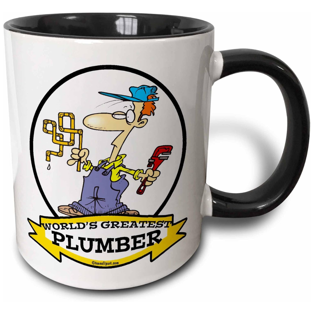 3dRose Funny Worlds Greatest Plumber