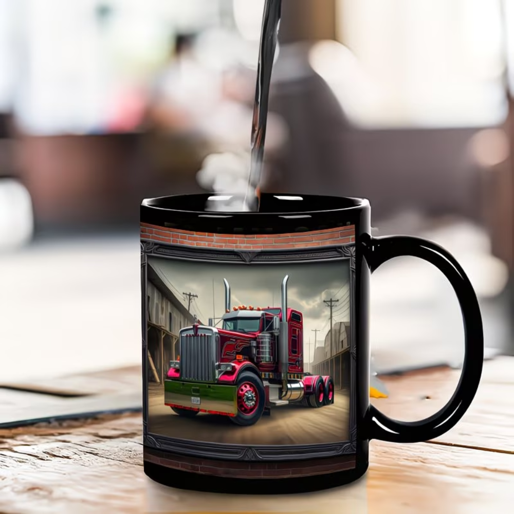 11oz Ceramic Semi Truck Coffee Mug