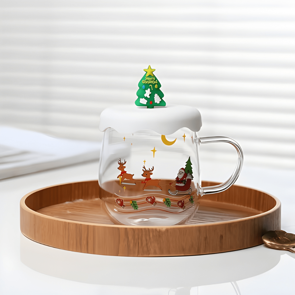 Christmas Glass Cup